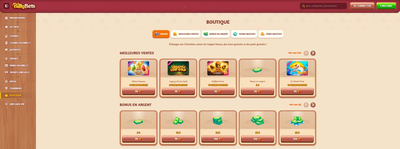Billy bets Boutique